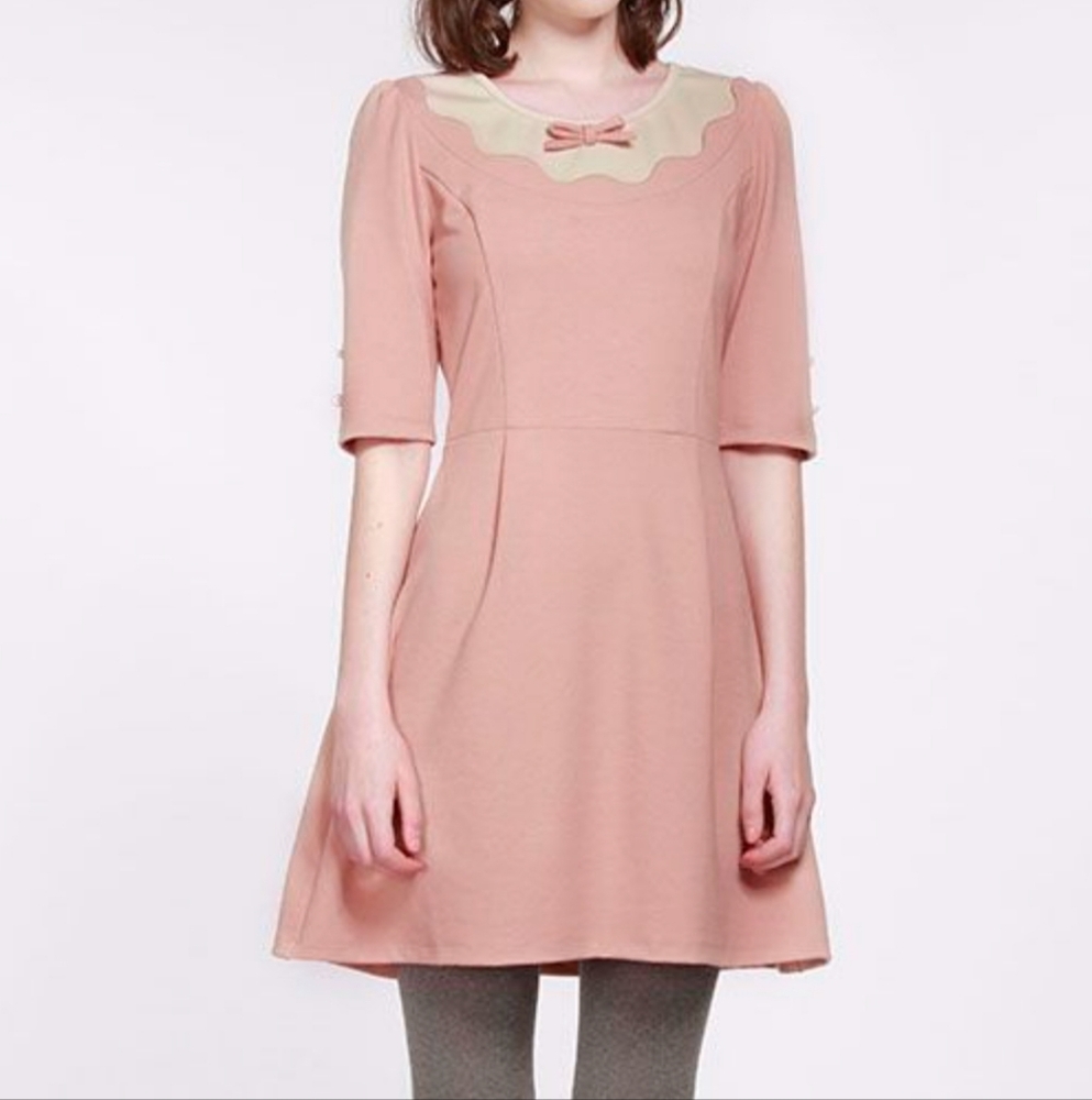 Miss Patina Dress with Bow Accent Size Medium